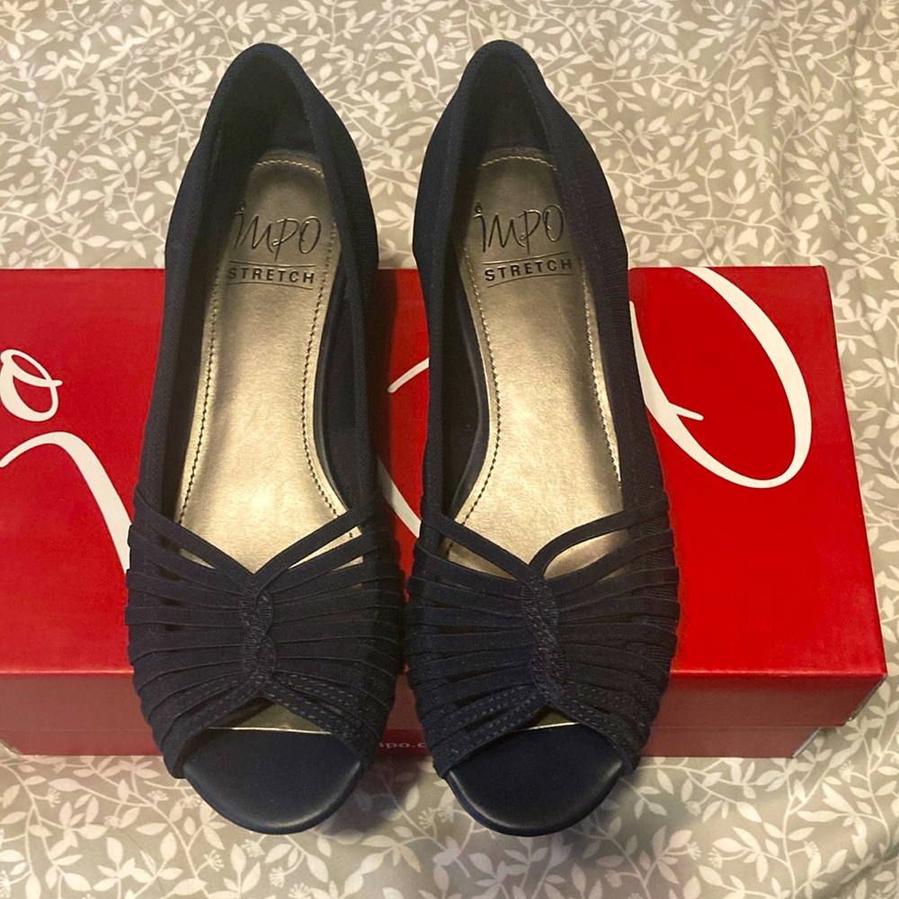 Impo midnight blue wedge pump - NEW